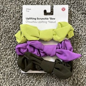 Lululemon Uplifting Srunchie Bow 3 pack